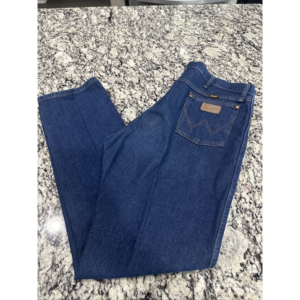 Wrangler Jeans Mens 40x34 Cowboy Cut Straight Western Dark Original 13MWZPW